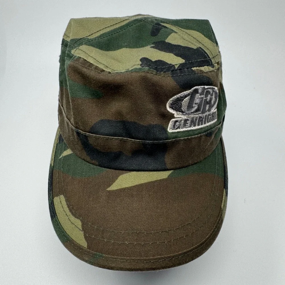 GenRight Off Road Camo Military Style Cadet Hat Adjustable One Size Woodalnd